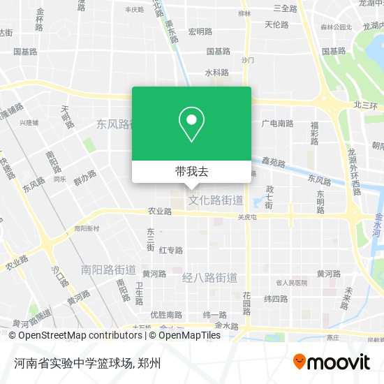 河南省实验中学篮球场地图