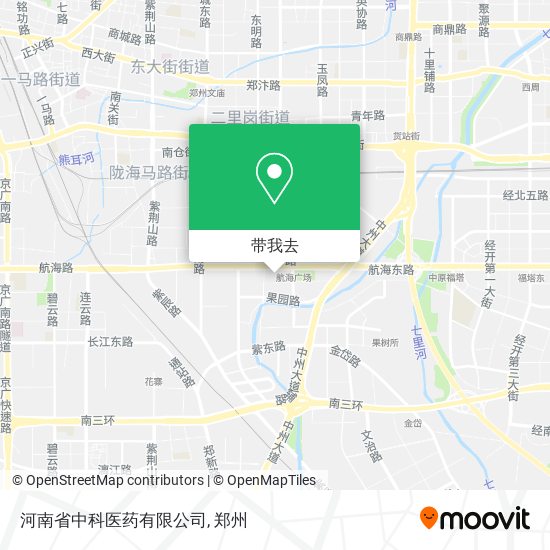 河南省中科医药有限公司地图
