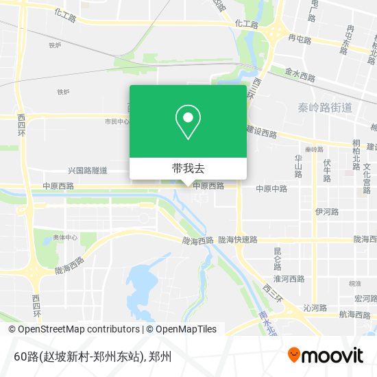 60路(赵坡新村-郑州东站)地图