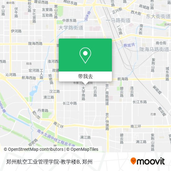 郑州航空工业管理学院-教学楼B地图