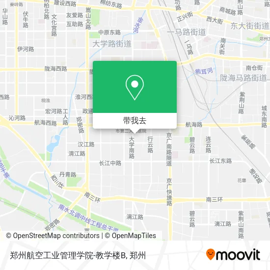 郑州航空工业管理学院-教学楼B地图