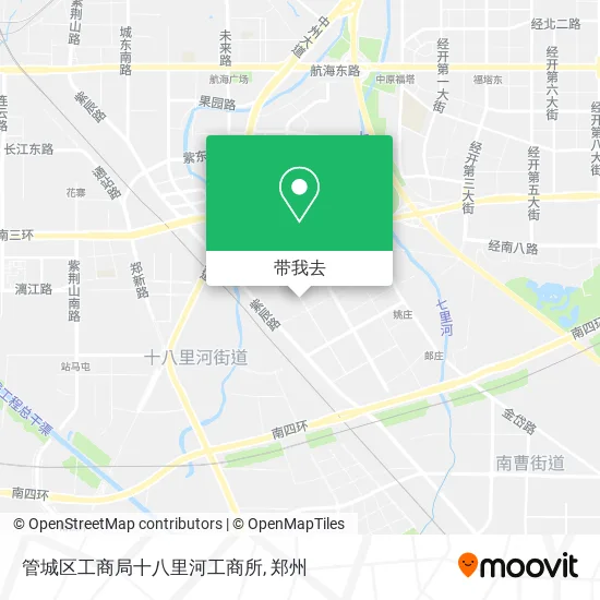 管城区工商局十八里河工商所地图