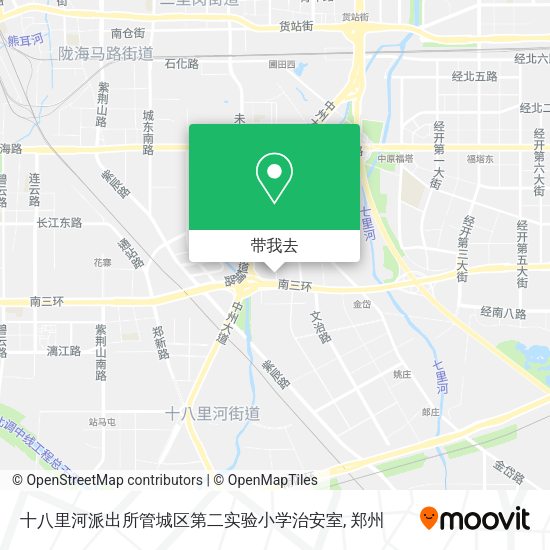 十八里河派出所管城区第二实验小学治安室地图