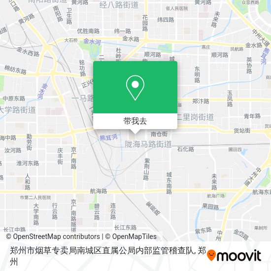 郑州市烟草专卖局南城区直属公局内部监管稽查队地图