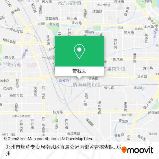 郑州市烟草专卖局南城区直属公局内部监管稽查队地图