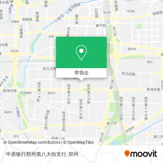 中原银行郑州第八大街支行地图