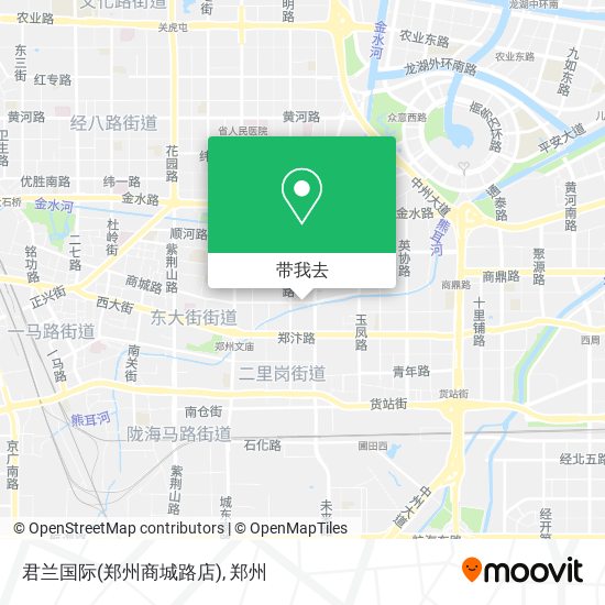 君兰国际(郑州商城路店)地图