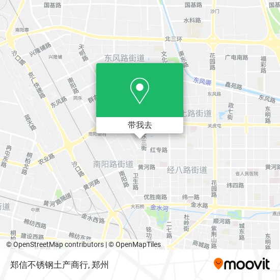 郑信不锈钢土产商行地图