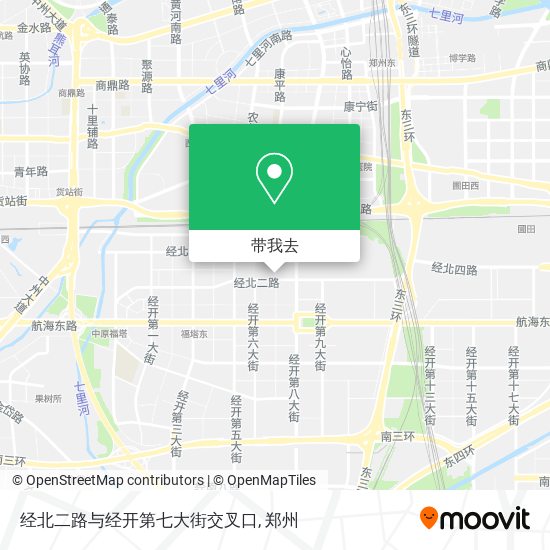 经北二路与经开第七大街交叉口地图