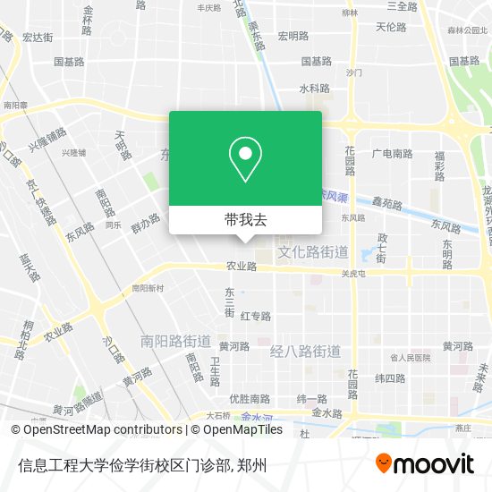 信息工程大学俭学街校区门诊部地图