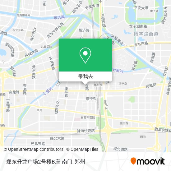 郑东升龙广场2号楼B座-南门地图