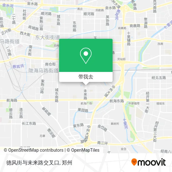 德风街与未来路交叉口地图