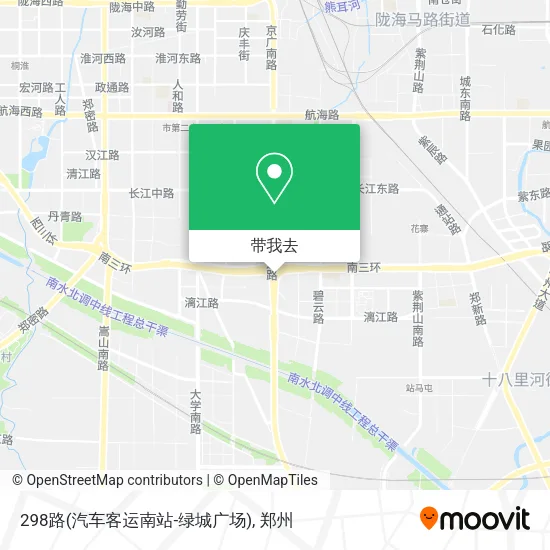 298路(汽车客运南站-绿城广场)地图