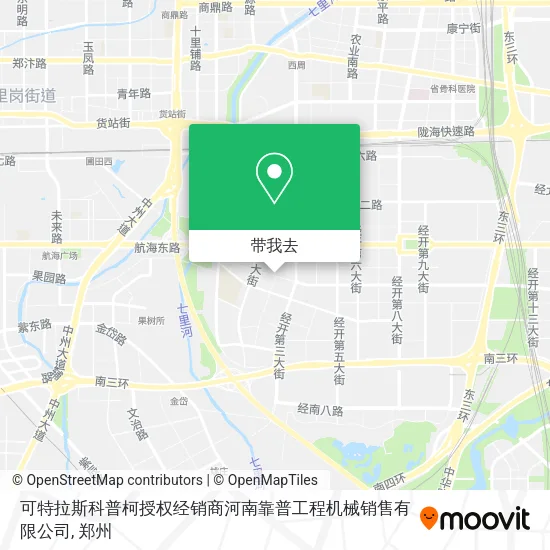 可特拉斯科普柯授权经销商河南靠普工程机械销售有限公司地图
