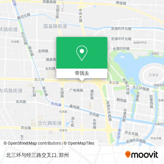 北三环与经三路交叉口地图