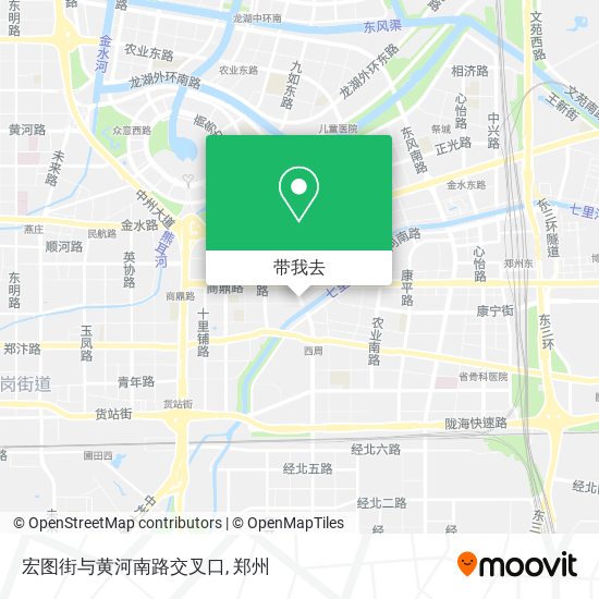 宏图街与黄河南路交叉口地图