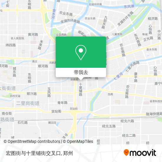 宏图街与十里铺街交叉口地图