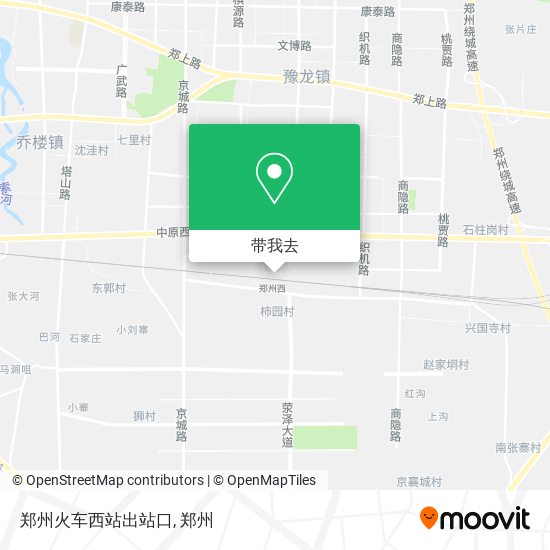 郑州火车西站出站口地图