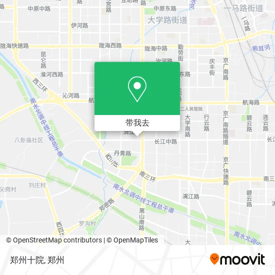 郑州十院地图