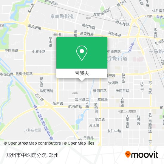 郑州市中医院分院地图