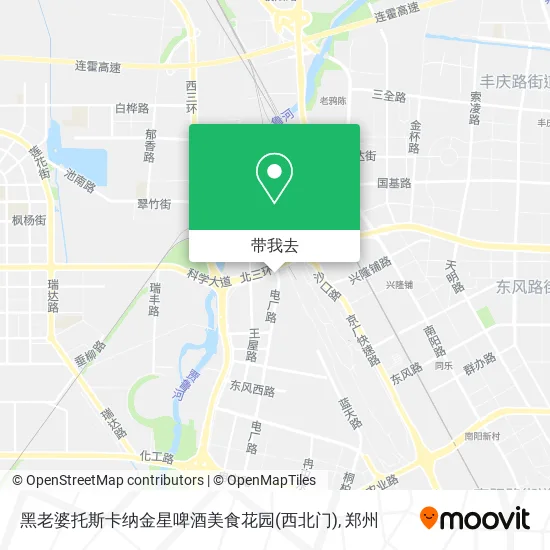 黑老婆托斯卡纳金星啤酒美食花园(西北门)地图