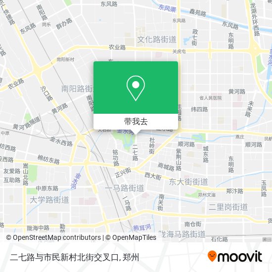 二七路与市民新村北街交叉口地图