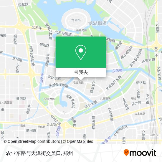 农业东路与天泽街交叉口地图