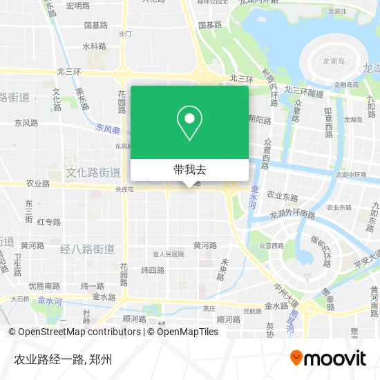 农业路经一路地图