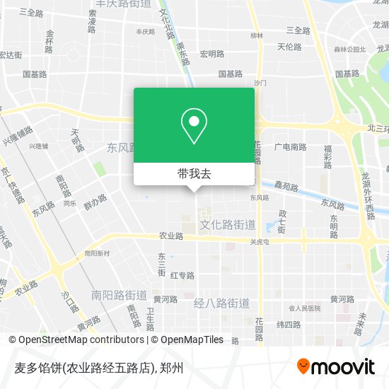 麦多馅饼(农业路经五路店)地图