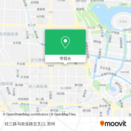 经三路与农业路交叉口地图