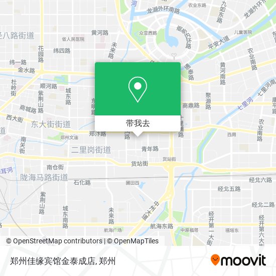 郑州佳缘宾馆金泰成店地图