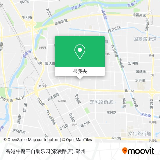 香港牛魔王自助乐园(索凌路店)地图
