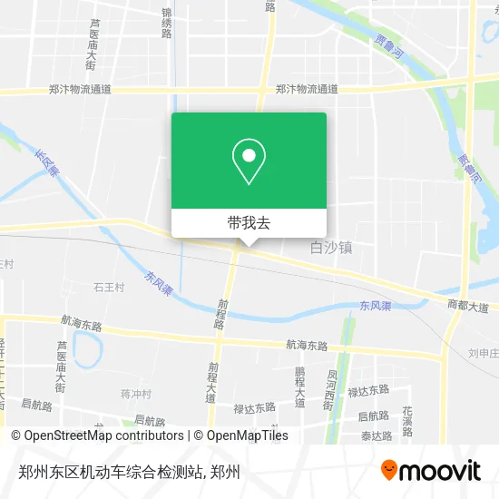 郑州东区机动车综合检测站地图