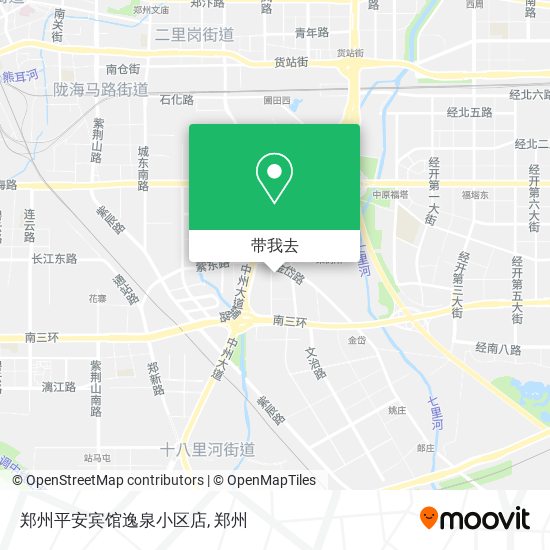 郑州平安宾馆逸泉小区店地图