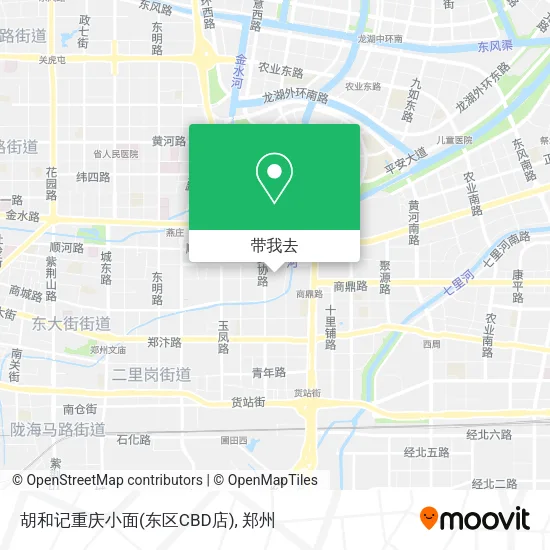 胡和记重庆小面(东区CBD店)地图