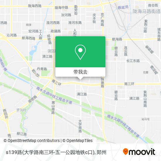 s139路(大学路南三环-五一公园地铁c口)地图