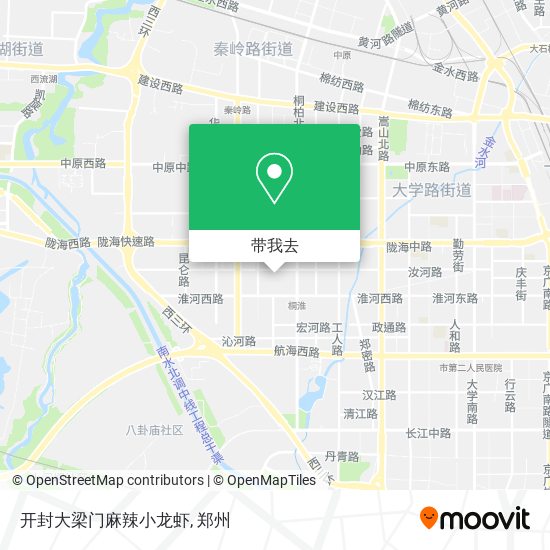 开封大梁门麻辣小龙虾地图