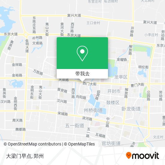 大梁门早点地图