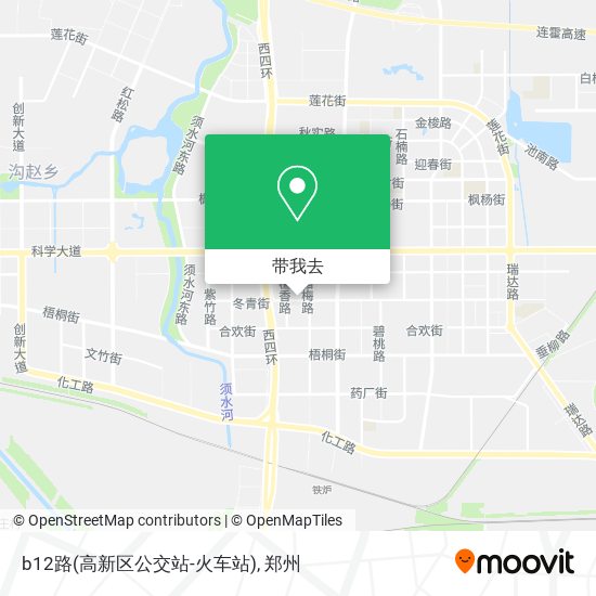 b12路(高新区公交站-火车站)地图