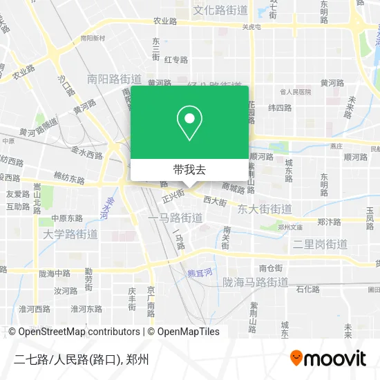 二七路/人民路(路口)地图