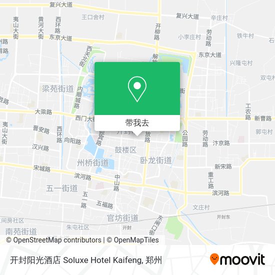 开封阳光酒店 Soluxe Hotel Kaifeng地图
