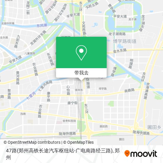 47路(郑州高铁长途汽车枢纽站-广电南路经三路)地图