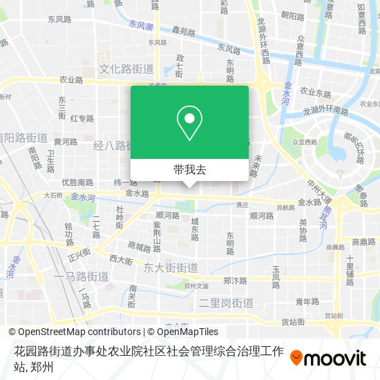 花园路街道办事处农业院社区社会管理综合治理工作站地图
