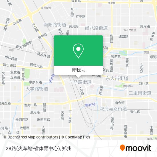 28路(火车站-省体育中心)地图