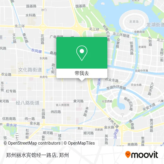 郑州丽水宾馆经一路店地图