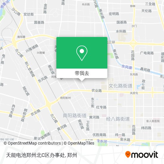 天能电池郑州北C区办事处地图
