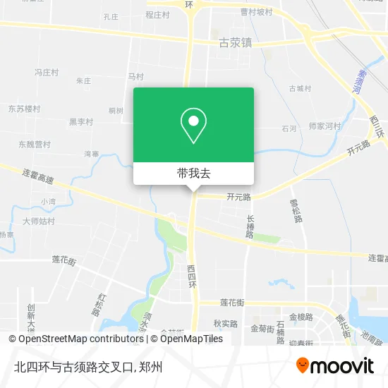北四环与古须路交叉口地图