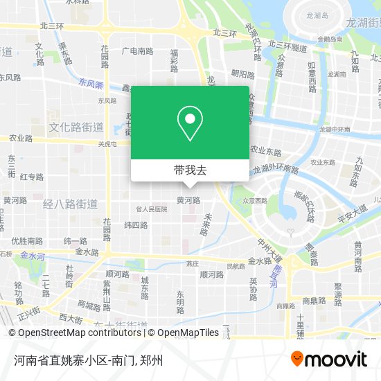 河南省直姚寨小区-南门地图