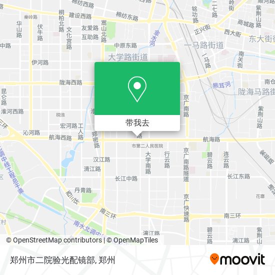 郑州市二院验光配镜部地图