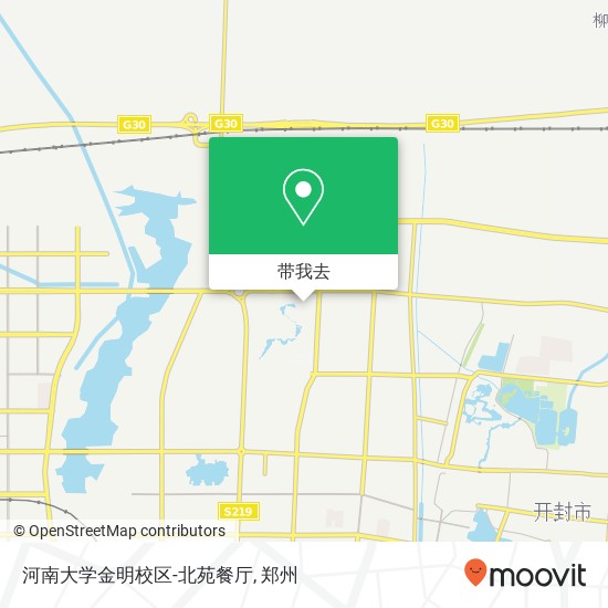 河南大学金明校区-北苑餐厅地图